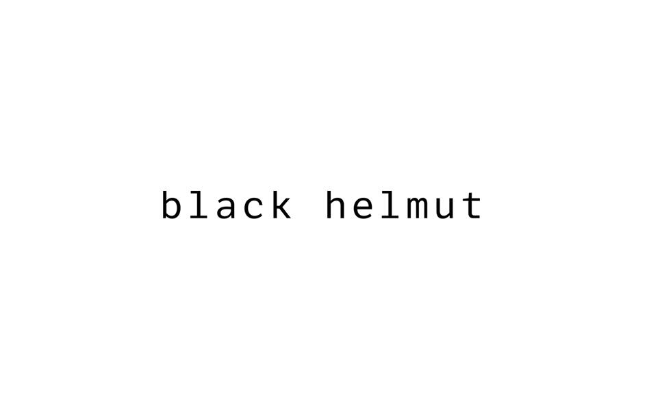black helmut
